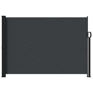 vidaXL Ausziehbares Seitenmarkise Schwarz 300 x 170 cm Polyester