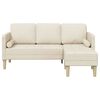 vidaXL Sofa Set mit Kissen Leinen 173 x 131 x 67 cm Polyester