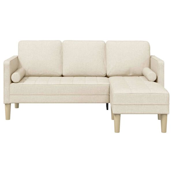 vidaXL Sofa Set mit Kissen Leinen 173 x 131 x 67 cm Polyester