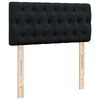 vidaXL Ottoman-Bett mit Matratze & LEDs Schwarz 100x200 cm Samt