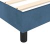 vidaXL Boxspringbett mit Matratze Dunkelblau 160x200 cm Samt