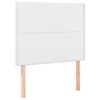 vidaXL Boxspringbett mit Matratze Wei&szlig; 100x200 cm Kunstleder