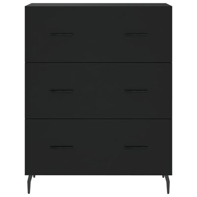 vidaXL Highboard Schwarz 69,5x34x180 cm Holzwerkstoff