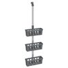 vidaXL Duschregal zum H&auml;ngen 30x15x(67-105) cm Aluminium