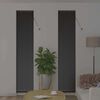 vidaXL Balkenjalousien Schwarz 220 x 40 cm Aluminium