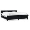 vidaXL Boxspringbett mit Matratze Schwarz 200x210 cm Samt