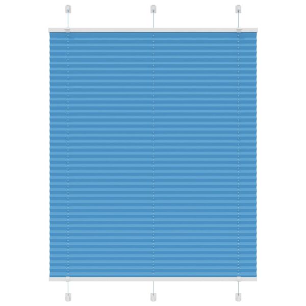 vidaXL Plissee Blau 105x150 cm Stoffbreite 104,4 cm Polyester