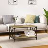 vidaXL Couchtisch Sonoma-Eiche 80x50x45 cm Holzwerkstoff und Eisen