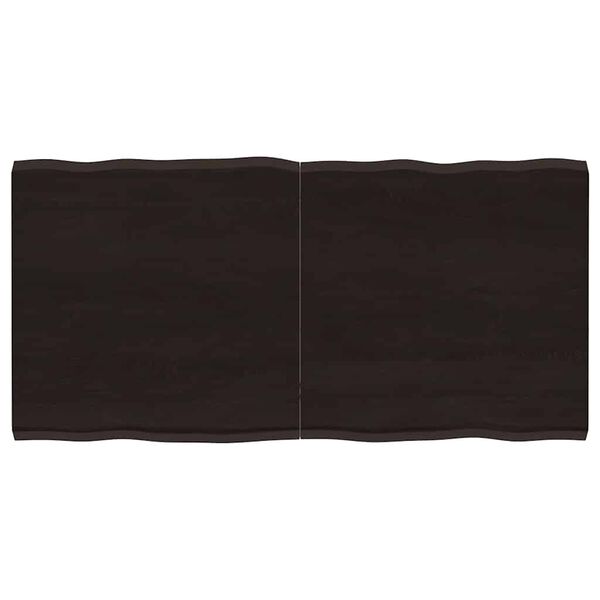 vidaXL Tischplatte 120x60x(2-4) cm Massivholz Behandelt Baumkante
