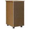 vidaXL Rollschrank mit Schubladen MOSS Honigbraun Massivholz Kiefer