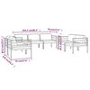 vidaXL 7-tlg. Garten-Lounge-Set mit Kissen Aluminium Anthrazit