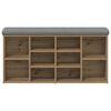 vidaXL Schuhbank Artisan-Eiche 102x32x50 cm Holzwerkstoff