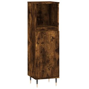 vidaXL Badschrank R&auml;uchereiche 30x30x100 cm Holzwerkstoff