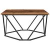 vidaXL Couchtisch Altholz 80 x 80 x 45 cm Ingenieure Holz und Stahl