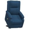 vidaXL Massagesessel mit Aufstehhilfe Blau Stoff