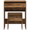 vidaXL Schminktisch mit Speicher Altholz 60 x 40 x 75 cm Holzwerkstoff
