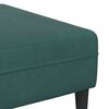 vidaXL Sofa mit Kissen 3 pcs Dunkelgr&uuml;n Samt