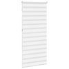 vidaXL Doppelrollo Wei&szlig; 110x230 cm Stoffbreite 105,9 cm Polyester