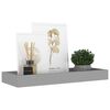 vidaXL Loggia Wandregale 2 Stk. Grau 40x15x4 cm MDF
