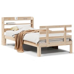 vidaXL Bettgestell mit Kopfteil ohne Matratze 90x200 cm
