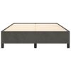 vidaXL Bettgestell ohne Matratze Dunkelgrau 140x200 cm Samt