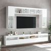 vidaXL TV-Wandschrank mit LED-Leuchten Wei&szlig; 60x30x40 cm