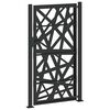 vidaXL Gartentor Schwarz 100x175 cm Stahl Leichtes Design