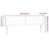 vidaXL Kopfteil mit Ohren Cappuccino-Braun 203x16x78/88 cm Kunstleder
