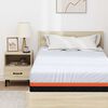 vidaXL Matratze Wei&szlig; und Grau 100 x 200 cm Jacquard-Stoff