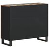 vidaXL Sideboard mit 2 T&uuml;ren 90x33x75 cm Altholz Massiv