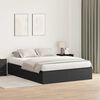 vidaXL Aufbewahrungsbettgestell Schwarz Eichen-Optik 140 x 200 cm