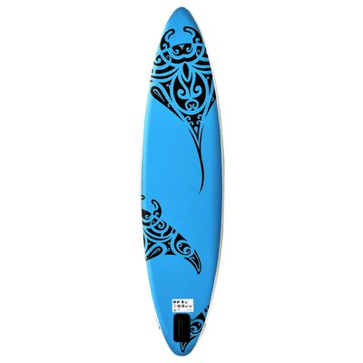 vidaXL Aufblasbares Stand Up Paddle Board Set 320x76x15 cm Blau