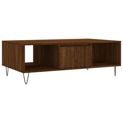 vidaXL Couchtisch Braun Eichen-Optik 104x60x35 cm Holzwerkstoff