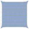 vidaXL Sonnensegel Blau und Wei&szlig; 4,5 x 4,5 m HDPE