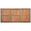 vidaXL Gartentisch Grau 190x90x75 cm Poly Rattan und Akazie Massivholz