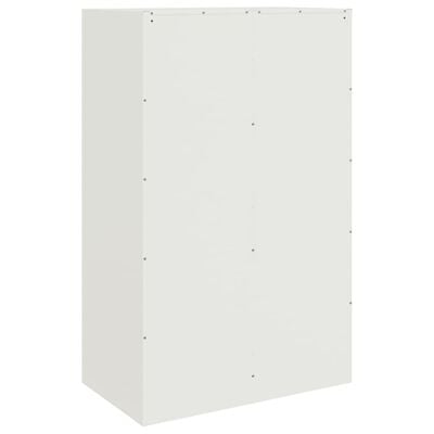 vidaXL Sideboard Weiß 67x39x107 cm Stahl
