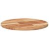 vidaXL Tischplatte Rund &Oslash;50x2 cm Massivholz Akazie