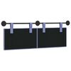 vidaXL H&auml;ngevorderseite Wandmontiert Jeans blau 150 x 55 x 5 cm Stoff