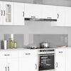 vidaXL K&uuml;chenr&uuml;ckwand 2 pcs Hellgrau 110 x 40 cm Geh&auml;rtetes Glas