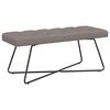vidaXL Bank mit Knopfheftung Taupe 110 x 40 x 46 cm Stoff Knopfheftung