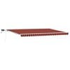 vidaXL Ausziehbare Markise Orange und Braun 500 x 350 cm
