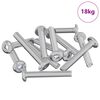 vidaXL Schraube mit Sperre Uni 2514 Stk. Silber Stahl