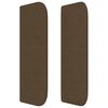 vidaXL Kopfteil mit Ohren Dunkelbraun 93x16x78/88 cm Stoff