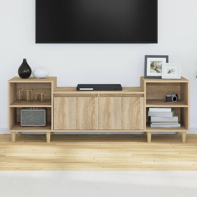 vidaXL TV-Schrank Sonoma-Eiche 160x35x55 cm Holzwerkstoff