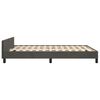 vidaXL Bettgestell ohne Matratze Dunkelgrau 140x200 cm Samt