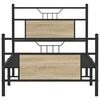 vidaXL Bettgestell ohne Matratze Sonoma-Eiche 90x200 cm Holzwerkstoff