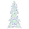 vidaXL Weihnachtsbaum mit 160 LEDs Mehrfarbig 150 cm Acryl