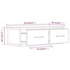 vidaXL Wandschrank R&auml;uchereiche 60x26x18,5 cm Holzwerkstoff