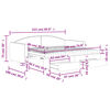 vidaXL Tagesbett Ausziehbar mit Schubladen Schwarz 90x190 cm Stoff