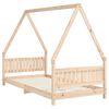vidaXL Kinderbett 90x190 cm Massivholz Kiefer